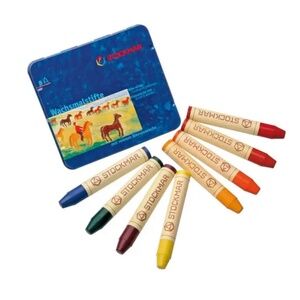 Stockmar Waldorf Beeswax Stick Crayons in a Tin Case - 8 Colours